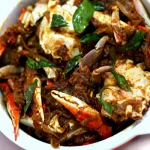 Deliciously spiced crab roast cooked to perfection with aromatic herbs and masala.